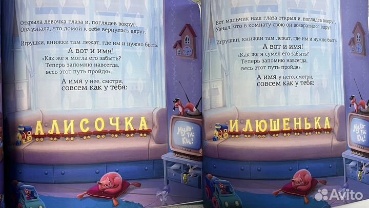 Именная книга про поиск имени Алиса и Илья