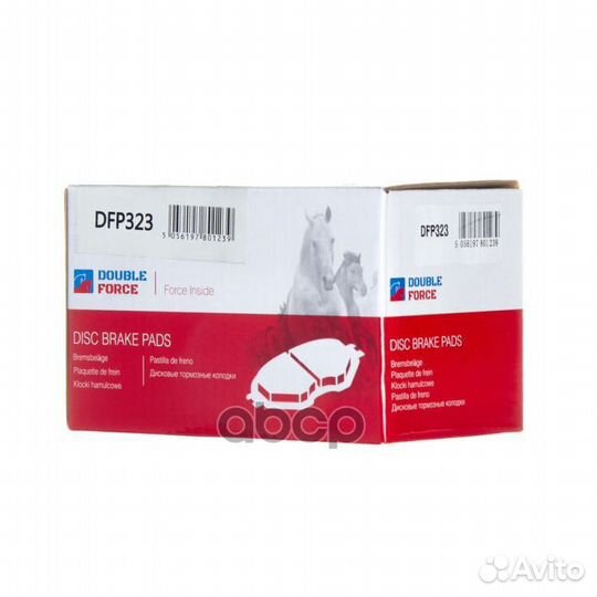 Колодки тормозные дисковые Double Force DFP323