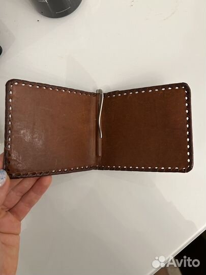 Зажим для денег, кожа