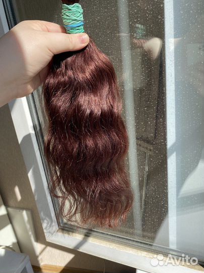 Волосы для наращивания донорские волна 42 см