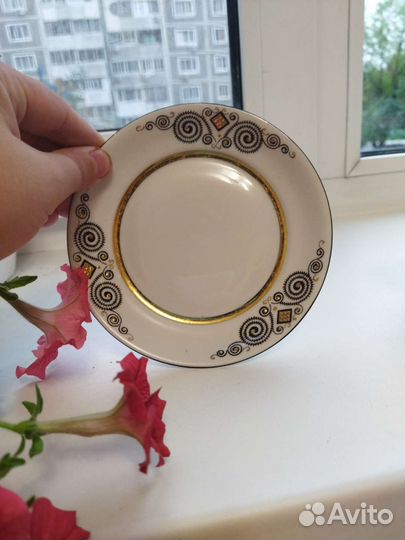 Чашка кофейная с блюдцем Рига СССР