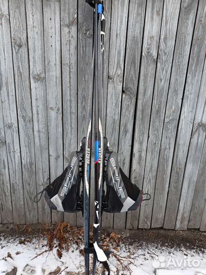 Лыжи беговые с ботинками 38 р