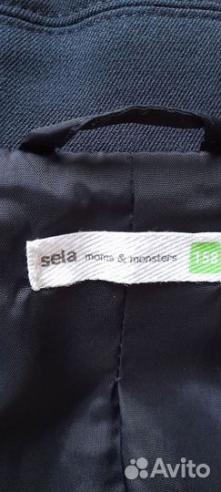 Пиджак школьный для девочки Sela p.158 синий