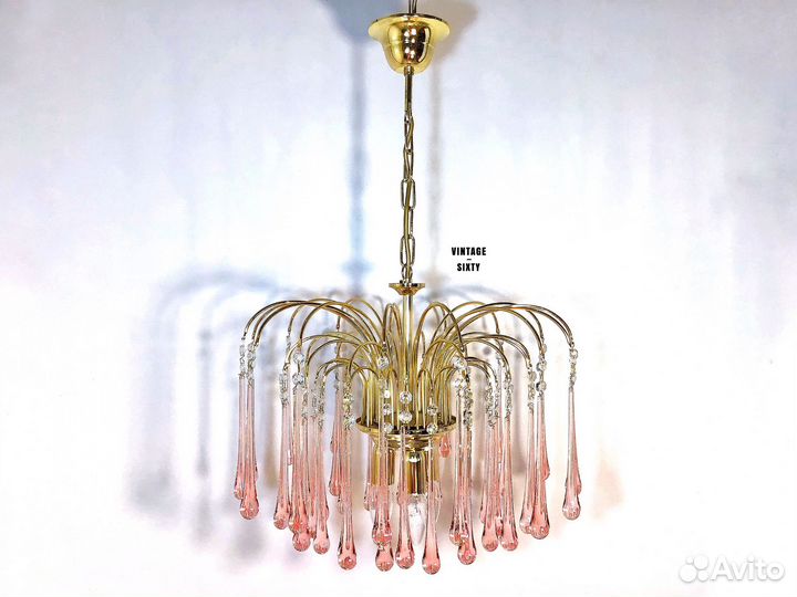 Люстра orion капля муранское стекло Австрия 90-е г