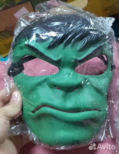 Маска Халк, человек паук, железный человек