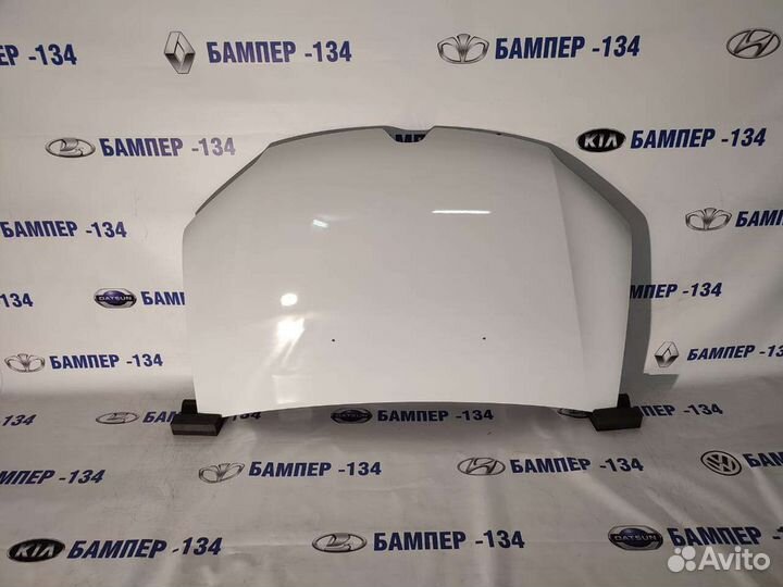 Капот renault logan 2 белый