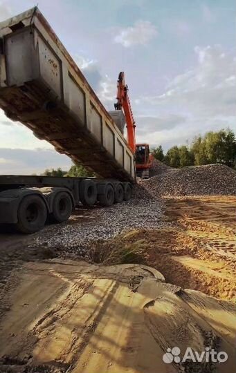 Щебень известняковый с доставкой