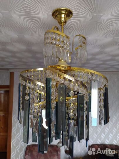 Люстра потолочная хрусталь