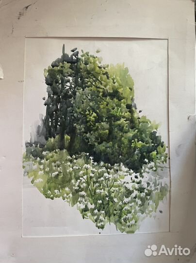 Пейзажи акварельные