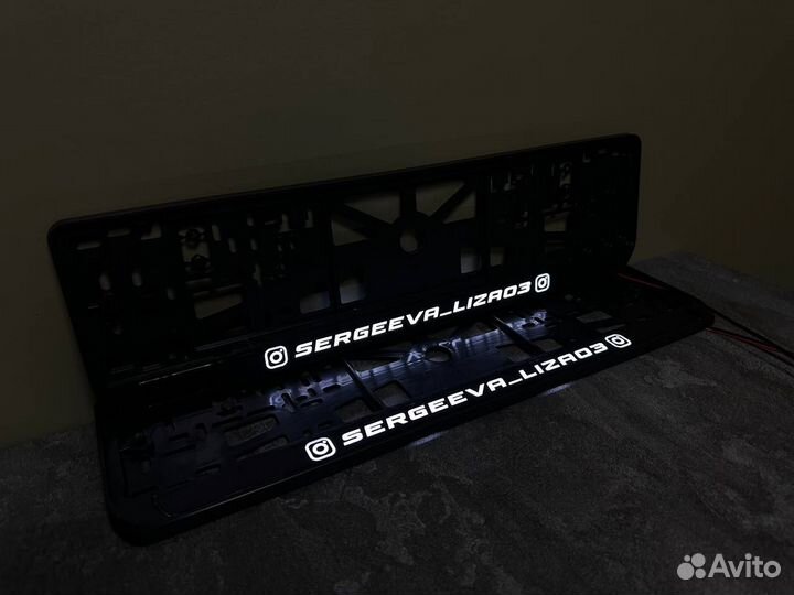 Рамка номера с подсветкой LED