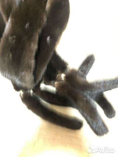 Пояс из коричневой норки