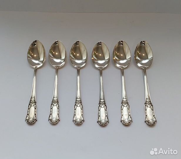 Серебряные чайные ложки Таллин Рельеф серебро