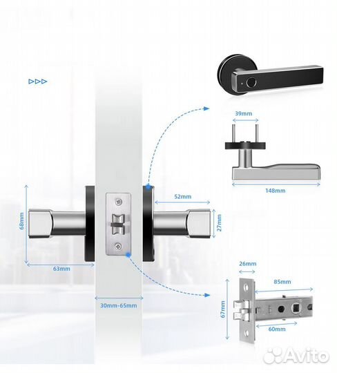 Электронный кодовый Ozlocks smart-замок для шкафчи
