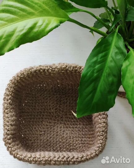 Корзинка из джута