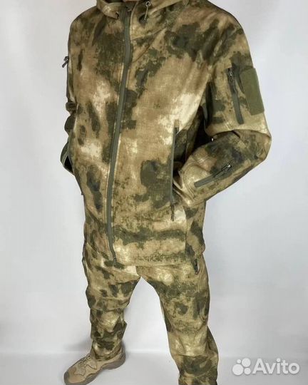 Тактический костюм softshell мох