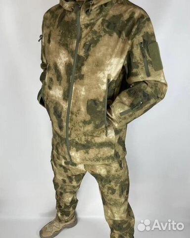 Тактический костюм softshell мох