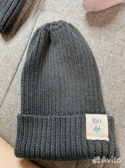 Детский комплект шапка+снуд