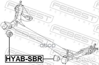 Сайленблок задней балки hyab-sbr Febest