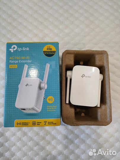 Wi-Fi усилитель сигнала (репитер) TP-link RE205