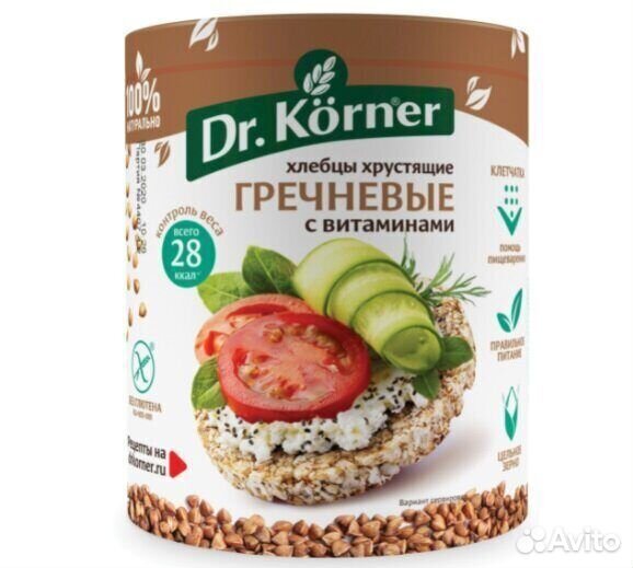 Хлебцы Dr. Korner Гречневые с витаминами 100 г