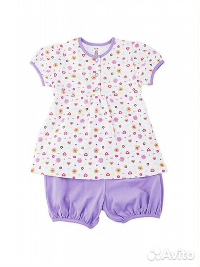 Комплект блузка с шортами детский, р.98