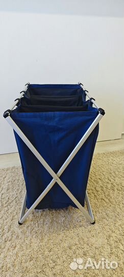 Корзина для белья складная (3 отсека )