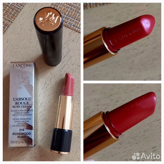 Помады lancome 214, Gucci 203