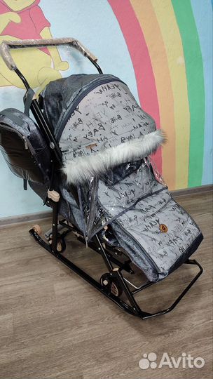 Санки коляска galaxy glory gloss