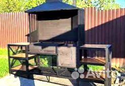 Мангал С печкой под казан