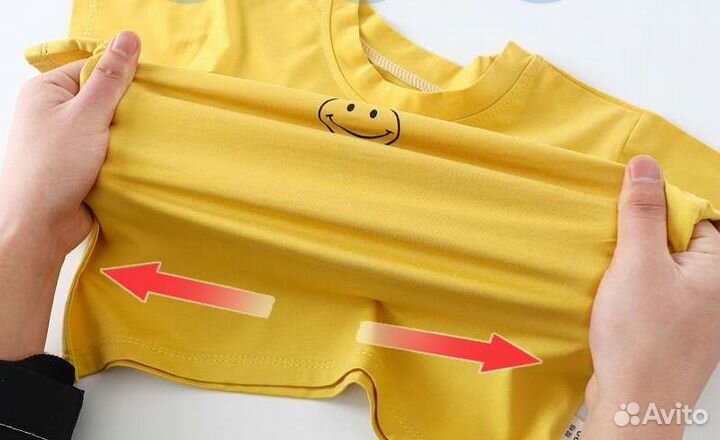 Футболка детская белая и Жёлтая новая