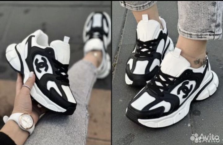 Женские кроссовки chanel