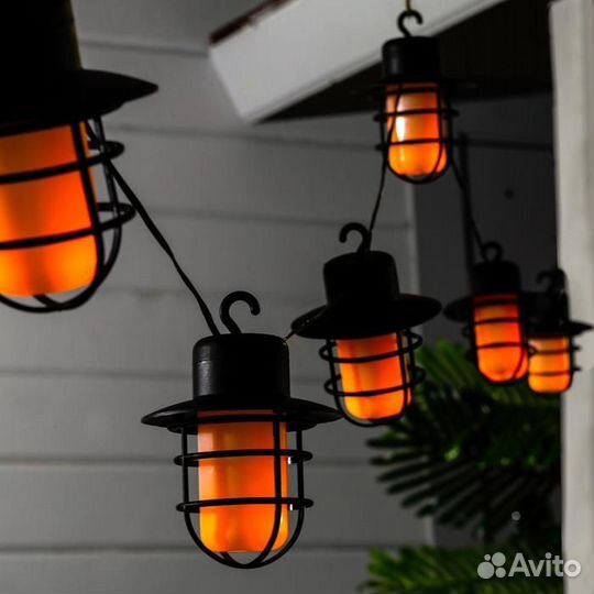 Гирлянда Uniel 'Нить' 1.8 м с насадками 'Фонарики'