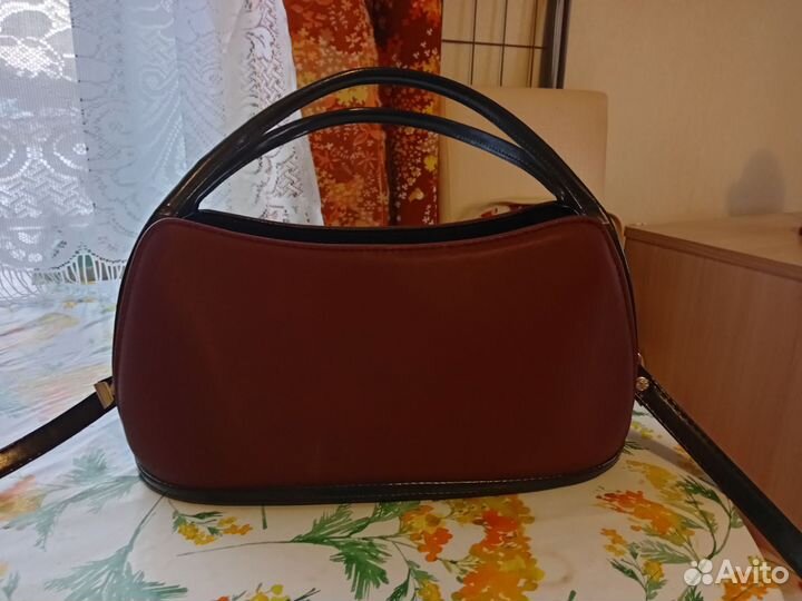 Сумка женская через плечо, цвет бордо
