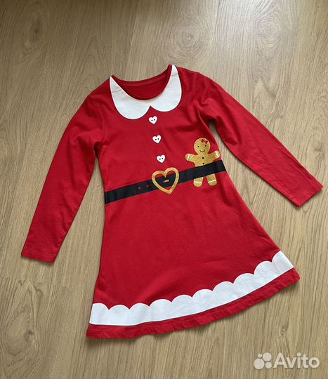 Новогоднее платье для девочки George 4-5 лет