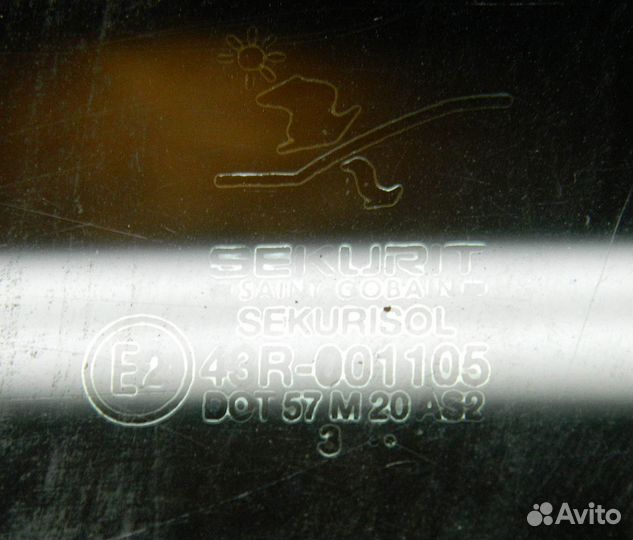 Стекло двери передней левой Saab 900