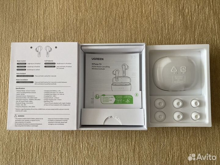 Беспроводные bluetooth наушники 5.3 с микрофоном