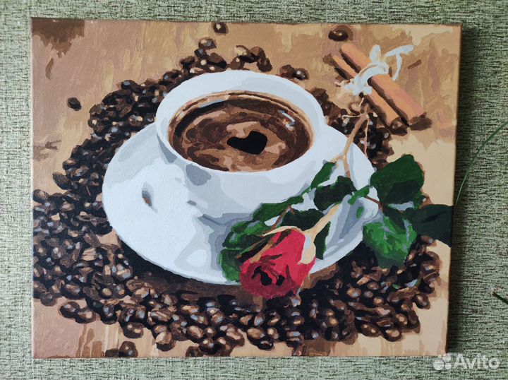 Картина красками готовая на подарок