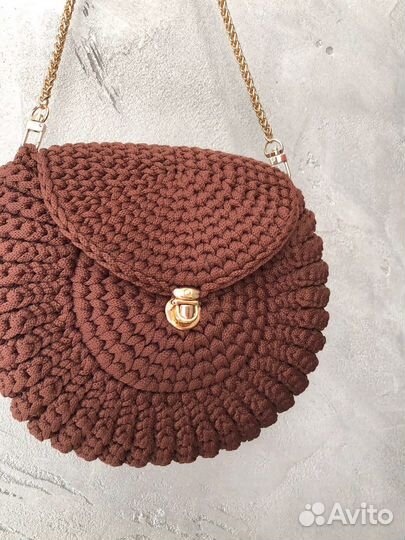 Сумка вязанная из полиэфирного шнура