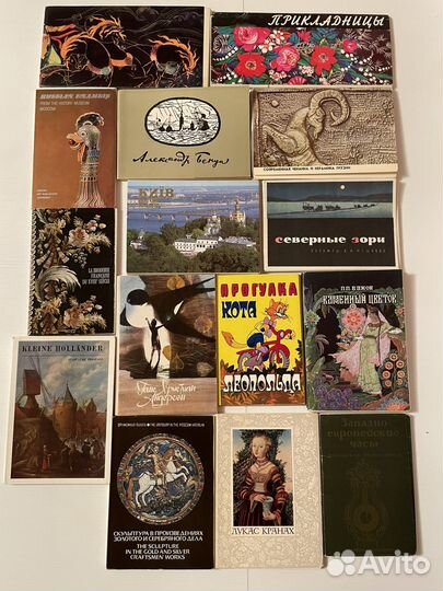 Наборы открыток Палех, Прикладницы и другие