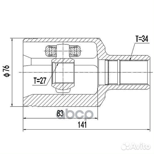 Шрус внутренний Z87989R Zikmar