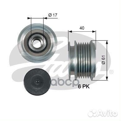 Обгонная муфта генератора VAG Octavia 97-13, Ra