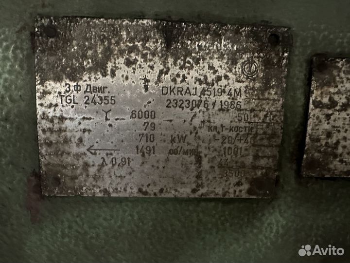 Электродвигатель dkraj 4519 710кВт (дазо)