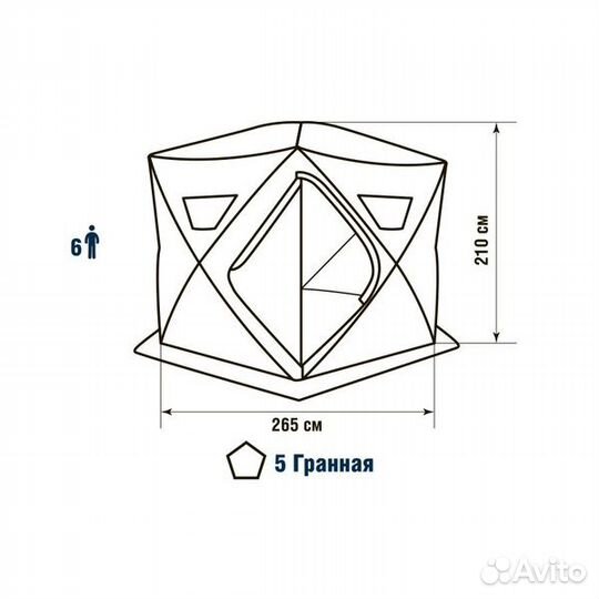 Палатка зимняя Higashi бу с тёплым полом