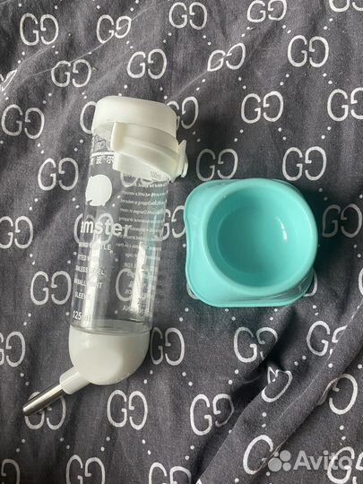 Поильник и миска для хомяков