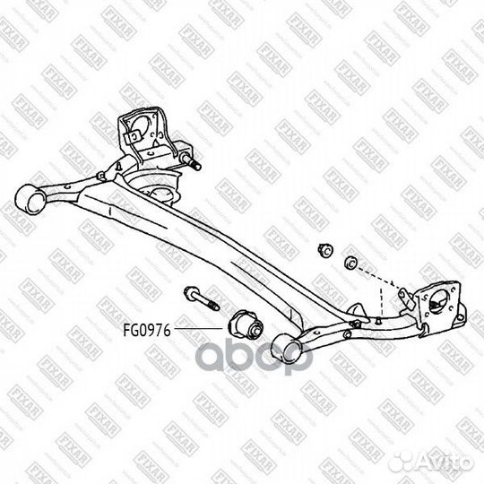 Сайлентблок задней балки fg0976 fixar