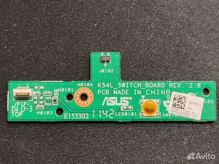 Доп плата k54l switch board rev 2.0 asus k54 k54h
