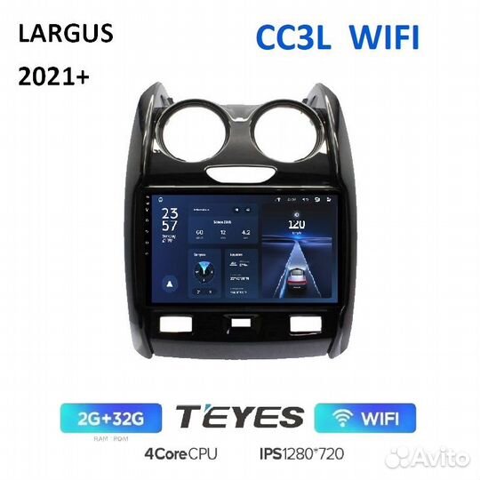 Teyes CC3L WiFi для LADA Largus 2021+