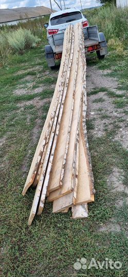 Доска необрезная береза
