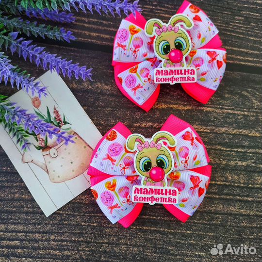 Бантики для волос ручной работы