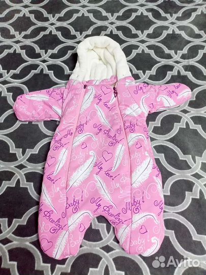 Конверт на выписку, для девочки зимний